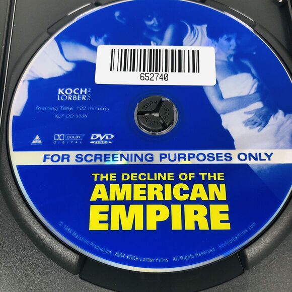 The Decline of the American Empire Screener DVD Screening Copy Rare OOP Movie - Picture 5 of 5